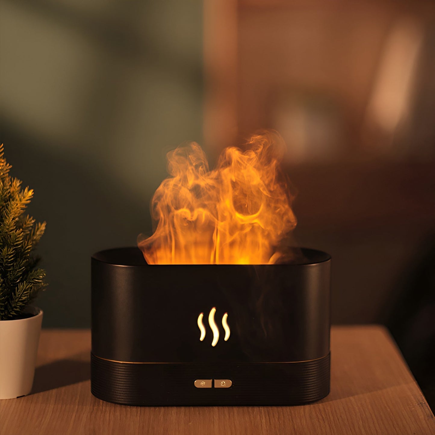 Flamme Luftbefeuchter Ätherisches Öl Aroma Diffusor